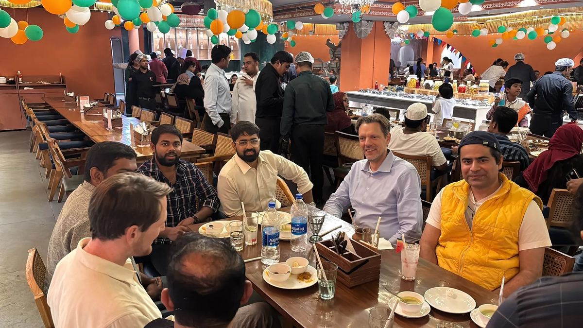 Team lunch — Independence Day celebrations