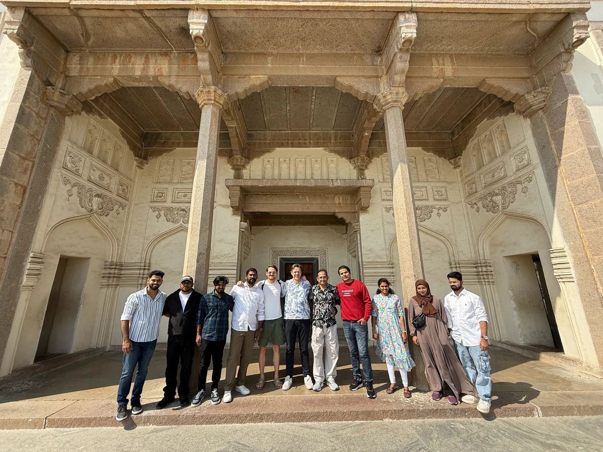 Team at Golconda Fort, Hyderabad