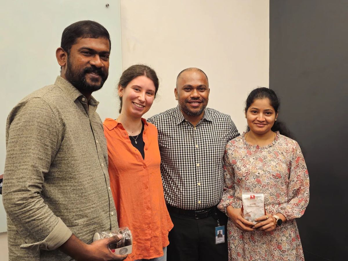 German snacks arrive at the India office