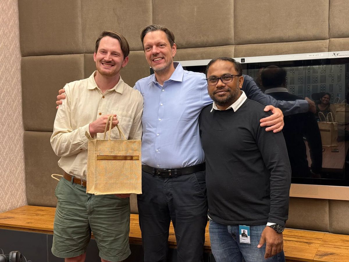 Team leadership trio after the event